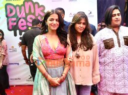 Photos: Ektaa R Kapoor and Wamiqa Gabbi snapped promoting Bhooth Bangla at Holi bash