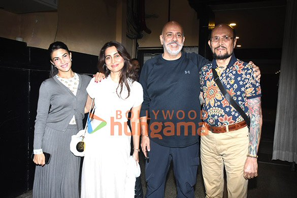 photos jacqueline fernandez saiee manjrekar and others attend mahesh manjrekars hindi play animal 4