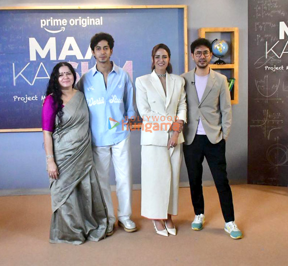 photos mona singh mihir ahuja and nicholas kharkongor snapped promoting maa ka sum 4