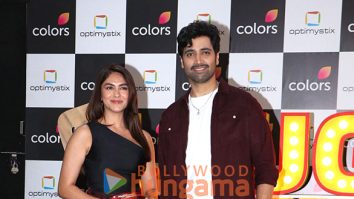 Photos: Mrunal Thakur and Adivi Sesh snapped promoting Dacoit on the sets of Laughter Chefs