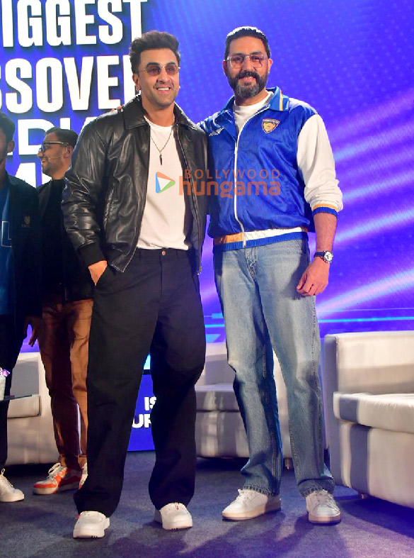 photos ranbir kapoor and abhishek bachchan snapped at isgl launch 3