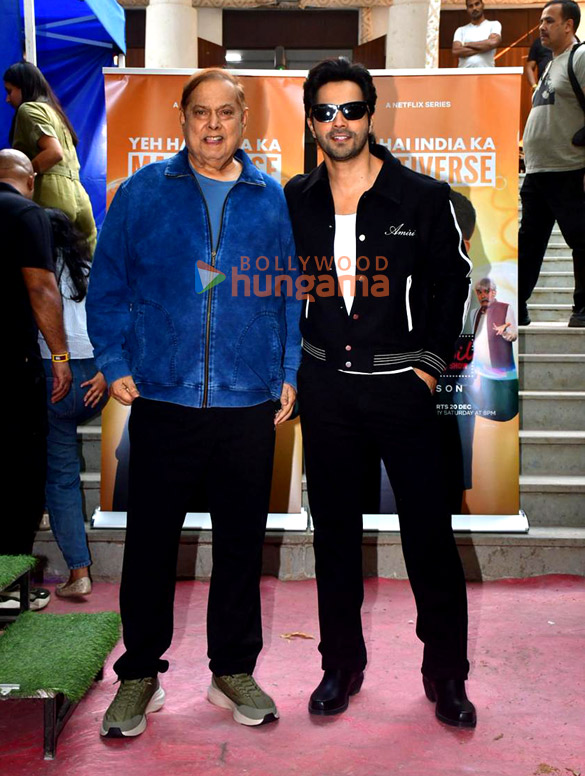 Photos: Varun Dhawan and David Dhawan snapped on the sets of The Great Indian Kapil Show Photos: Varun Dhawan and David Dhawan snapped on the sets of The Great Indian Kapil Show