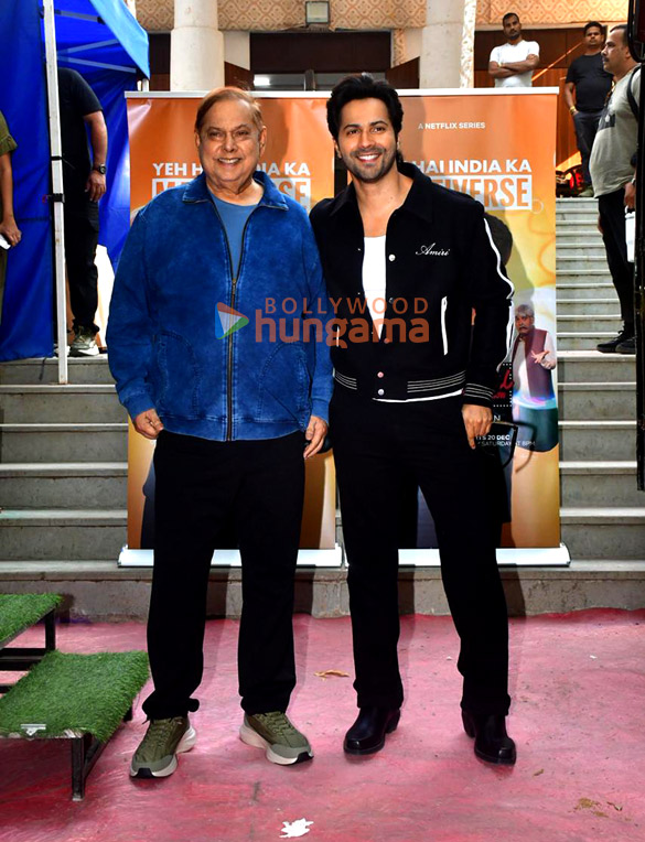 photos varun dhawan and david dhawan snapped on the sets of the great indian kapil show 6