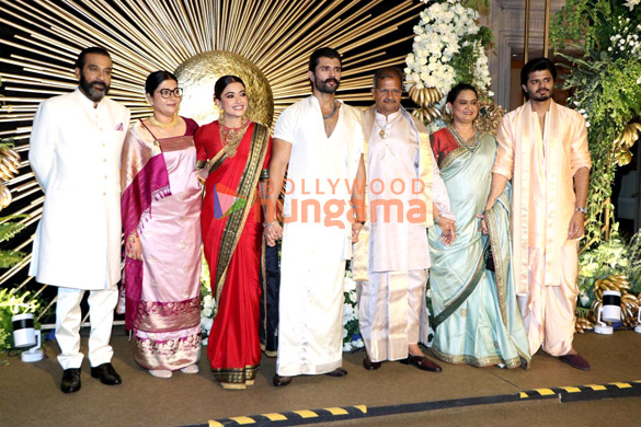 photos vijay deverakonda and rashmika mandanna snapped at their wedding reception 1