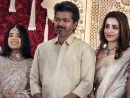Thalapathy Vijay spotted with Trisha Krishnan at wedding reception amid reports of marital trouble