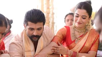 Vijay Deverakonda – Rashmika Mandanna glow at Satyanarayan Vratham; Newlyweds host heartwarming fan meet in Hyderabad