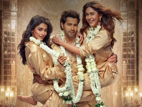 Hai Jawani Toh Ishq Hona Hai First look: Varun Dhawan is caught in a double love twist with Pooja Hedge and Mrunal Thakur Hai Jawani Toh Ishq Hona Hai First look: Varun Dhawan is caught in a double love twist with Pooja Hedge and Mrunal Thakur