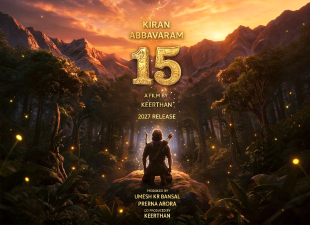  Kiran Abbavaram 15 teaser poster unveiled; Zee Studios and Prerna Arora back a visually grand mytho-fantasy spectacle