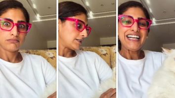 Kubbra Sait shares playful moment with her pet cat on International Pet Day