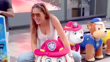 Nargis Fakhri enjoying her mini ride