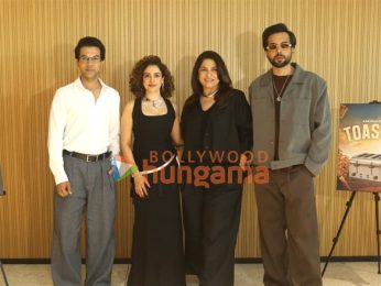 Photos: Rajkummar Rao, Sanya Malhotra, Archana Puran Singh and Abhishek Banerjee snapped promoting Toaster at BKC