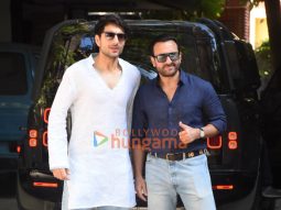 Photos: Saif Ali Khan and Ibrahim Ali Khan snapped at Octavius Sound Studio in Bandra