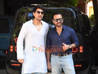 Photos: Saif Ali Khan and Ibrahim Ali Khan snapped at Octavius Sound Studio in Bandra