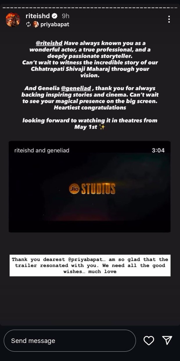 Riteish Deshmukh starrer Raja Shivaji trailer gets shoutout from Akshay Kumar, Karan Johar, Nagraj Manjule and others