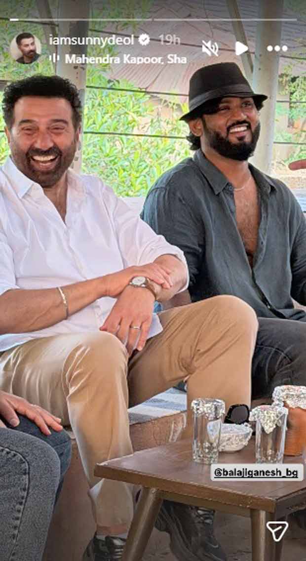 Sunny Deol wishes director Balaji Ganesh on birthday from the sets of their upcoming film