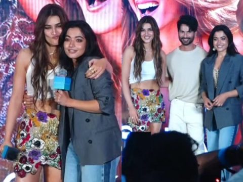 Cocktail 2 song event: Rashmika Mandanna brings the house down with her “Kriti Sanon is F**KING hot!” remark; Shahid Kapoor calls Kriti and Rashmika “superstars in the prime of their careers” Cocktail 2 song event: Rashmika Mandanna brings the house down with her “Kriti Sanon is F**KING hot!” remark; Shahid Kapoor calls Kriti and Rashmika “superstars in the prime of their careers”