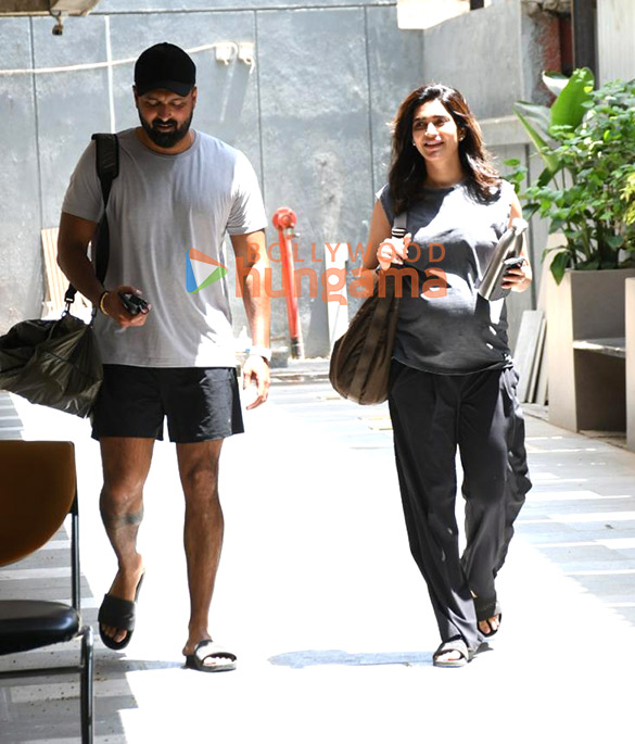 photos karishma tanna snapped with her husband varun bangera outside the gym 2