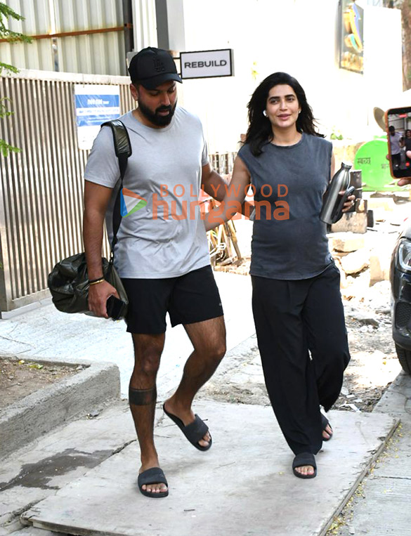 photos karishma tanna snapped with her husband varun bangera outside the gym 3