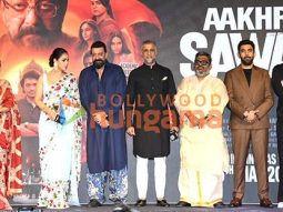 Photos: Sanjay Dutt, Nitu Chandra Srivastava, Tridha Choudhary and others snapped at trailer launch of Aakhri Sawal