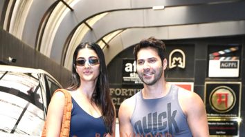Photos: Varun Dhawan and Pooja Hegde snapped promoting Hai Jawani Toh Ishq Hona Hai in Khar