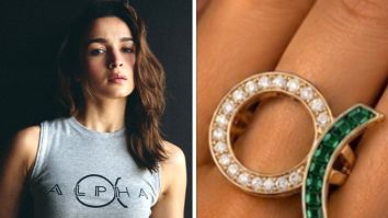 Alia Bhatt wears customised Alpha logo ring by Meroh during film promotions