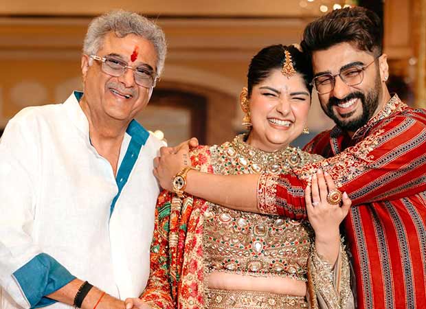 Anshula Kapoor shares INSIDE photos from wedding festivities; Janhvi, Arjun and Boney Kapoor perform aarti together at Mata Ki Chowki