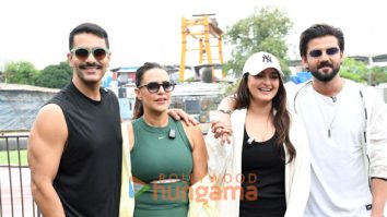 Photos: Neha Dhupia, Angad Bedi, Sonakshi Sinha, and Zaheer Iqbal snapped shooting the Double Date episode