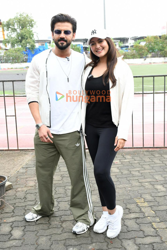 photos neha dhupia angad bedi sonakshi sinha and zaheer iqbal snapped shooting the double date episode 4