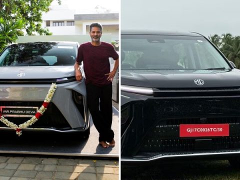 Prabhu Deva adds a new luxury ride to his garage; takes delivery of MG M9 Presidential Limousine