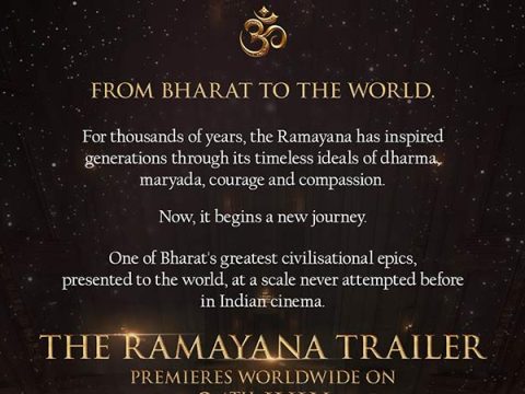 Ranbir Kapoor starrer Ramayana trailer to launch Worldwide on July 24