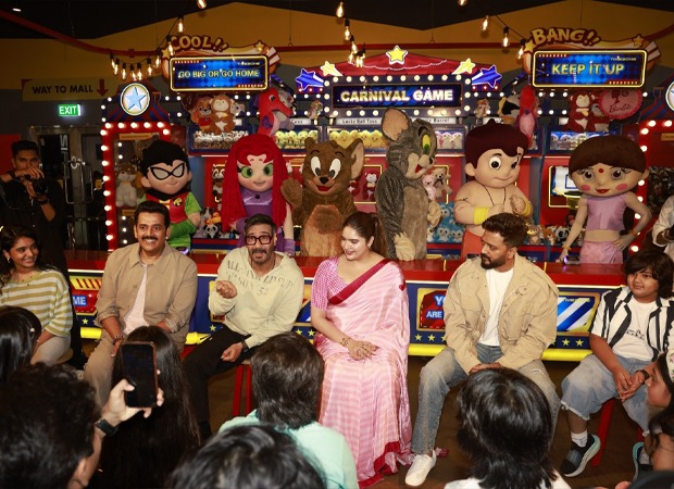 अजय देवगन, रितेश देशमुख और धमाल 4 के कलाकार फिल्म रिलीज से पहले मुंबई में विशेष प्रशंसक कार्यक्रम के लिए POGO और कार्टून नेटवर्क में शामिल हुए