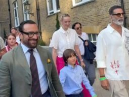Akshay Kumar trips while walking with Saif Ali Khan and Taimur in London; leaves fans wondering if it was a prank: WATCH