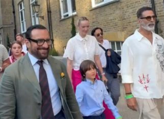 Akshay Kumar trips while walking with Saif Ali Khan and Taimur in London; leaves fans wondering if it was a prank: WATCH