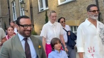 Akshay Kumar trips while walking with Saif Ali Khan and Taimur in London; leaves fans wondering if it was a prank: WATCH