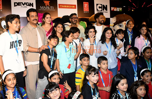 photos dhamaal 4 team snapped promoting the film with kids 2