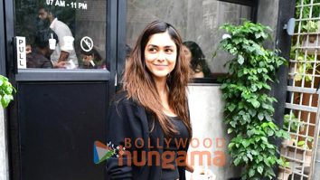 Photos: Mrunal Thakur spotted outside a cafe in Bandra
