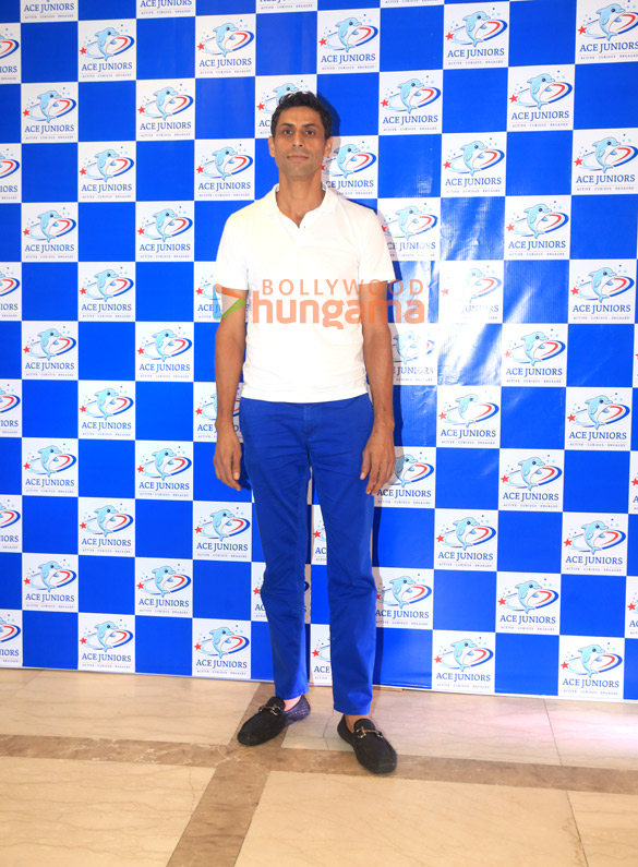 photos neha dhupia sachin tendulkar and others were snapped at the launch of ace juniors by ajit and fatema agarkar 2