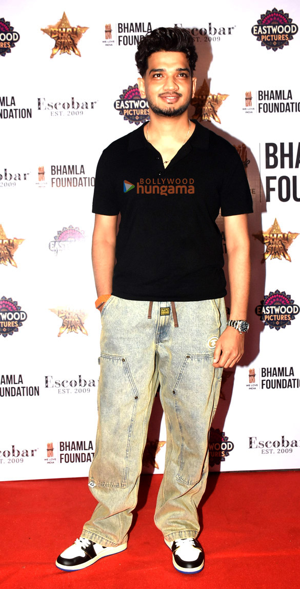 photos raghav juyal samay raina ameesha patel and others grace the trailer launch of bhai tera star hai 2026 2