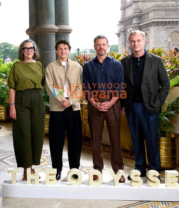 Photos: Team of The Odyssey snapped posing in front Gateway Of India at the backdrop in Mumbai Photos: Team of The Odyssey snapped posing in front Gateway Of India at the backdrop in Mumbai