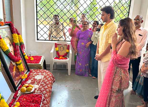 राशा थडानी और जयकृष्ण घट्टामनेनी ने अपने दक्षिण डेब्यू श्रीनिवास मंगापुरम से पहले तिरुपति मंदिर का दौरा किया