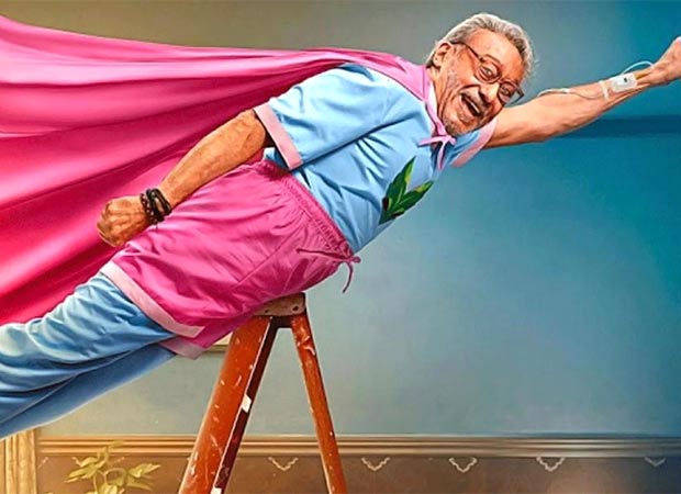 Jackie Shroff ve çocukların yer aldığı 'The Great Grand Superhero' film posteri.