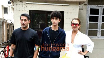 Photos: Amrita Arora snapped with her family at her mother’s house in Bandra