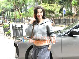 Photos: Giorgia Andriani snapped outside her residence in Bandra