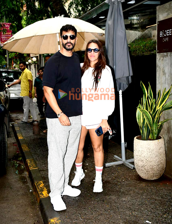 photos neha dhupia angad bedi and rukmini vasanth snapped outside a cafe in bandra 6