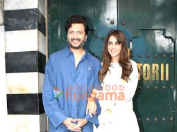 Photos: Ritesh Deshmukh, Genelia Deshmukh, Madhu Mantena and his wife snapped outside Tori in Khar