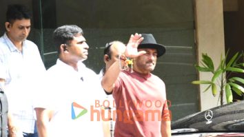 Photos: Salman Khan snapped at Alvira Khan Agnihotri’s house for Rakshabandhan