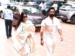 Photos: Vicky Kaushal, Katrina Kaif, Aruna Irani and others attend late Kuku Kohli’s Prayer Meet