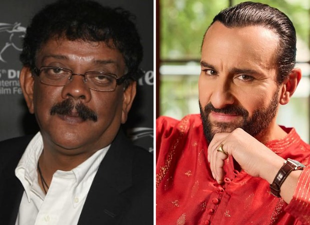 Yönetmen Priyadarshan ve oyuncu Saif Ali Khan 'Haiwaan' filmi setinde.