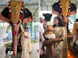 Richa Chadha on celebrating Onam with daughter Zuneyra at Kerala temple, “To see my daughter enjoy the festivities, colours and immerse in the traditions felt truly special”