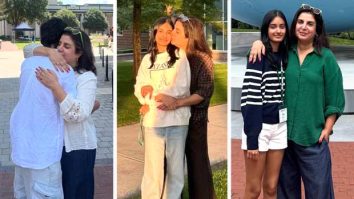 Farah Khan bids emotional goodbye to triplets as they head to different cities for college: “3 campuses..3 goodbyes! 3 pieces of my heart”